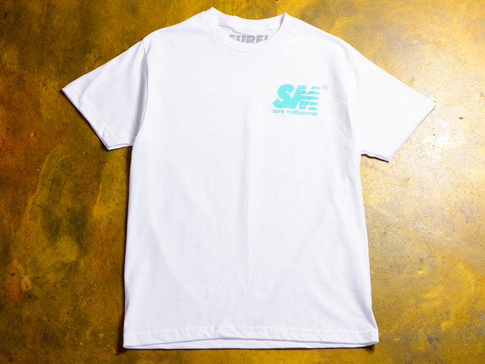SM T-Shirt - White / Jade