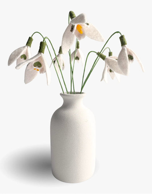 Snowdrops Felt Flower Craft Kit, The Handmade Florist
