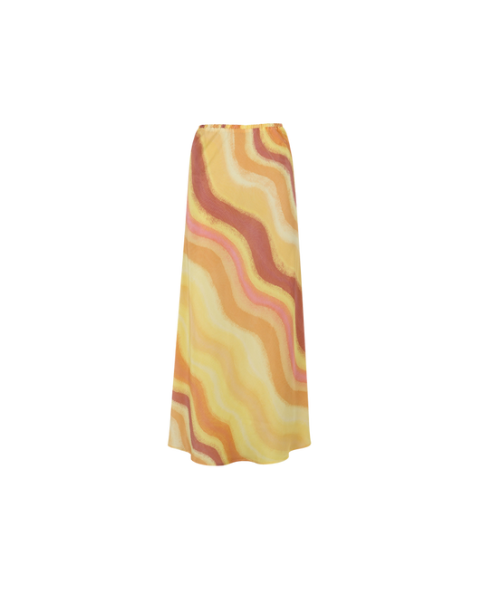 SOLAR SILK SKIRT SOLAR PRINT