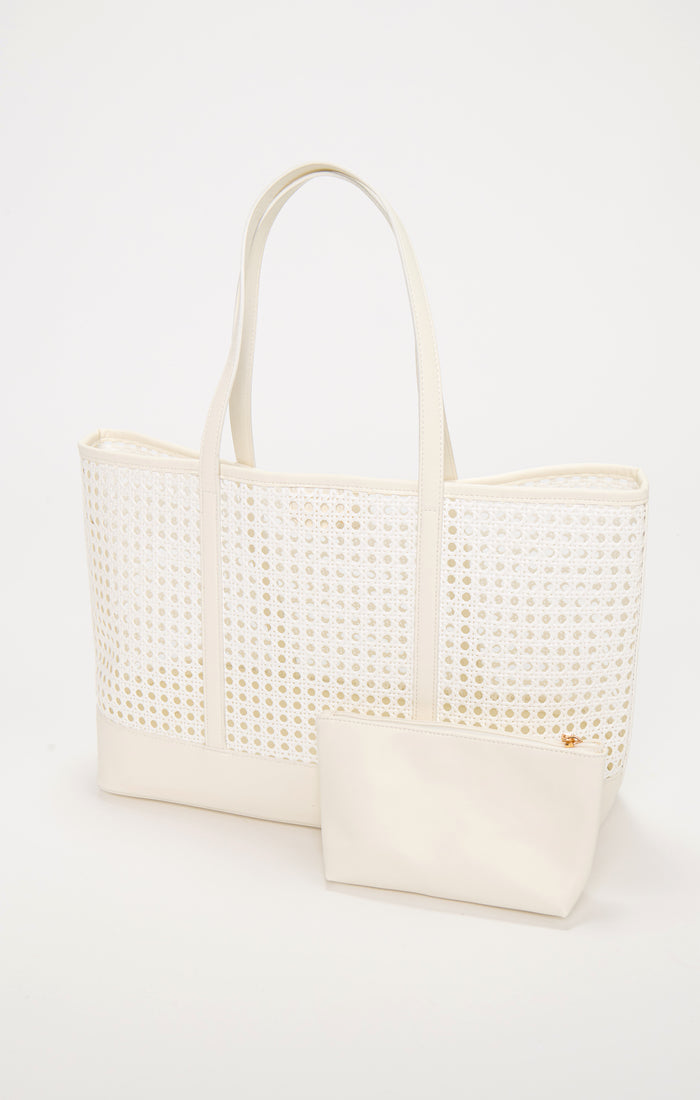 Soleil Tote Bag ~ White