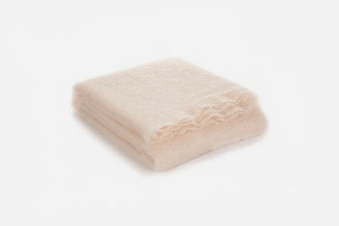 Ivory - Brushed Mohair Throw