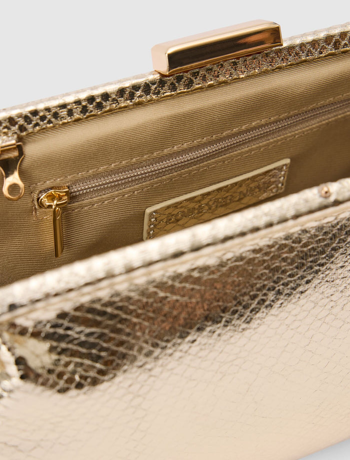 Sophie Textured Frame Clutch Forever New