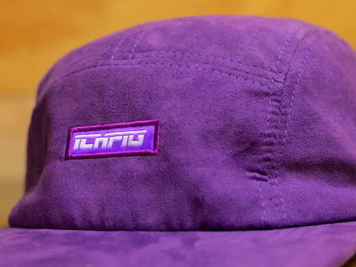 Strike Suede 5 Panel Caps - Purple