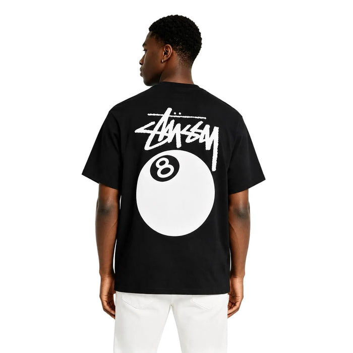 Stussy 8 Ball Pigment Dyed Tee Black - AFewVibe