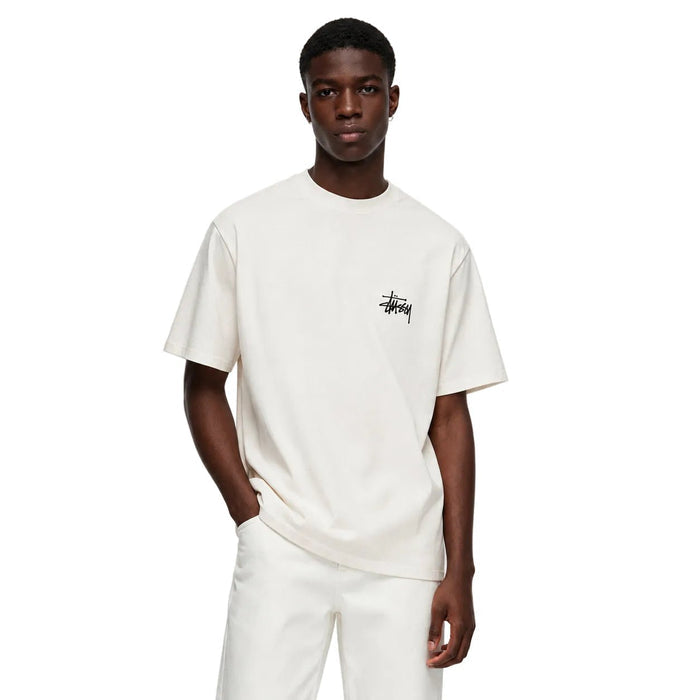 Stussy Basic Pigment Dyed TShirt Natural - AFewVibe