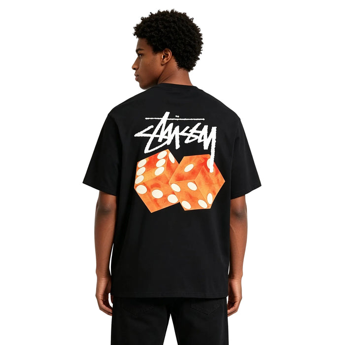 Stussy Diced Out Tee Black - AFewVibe