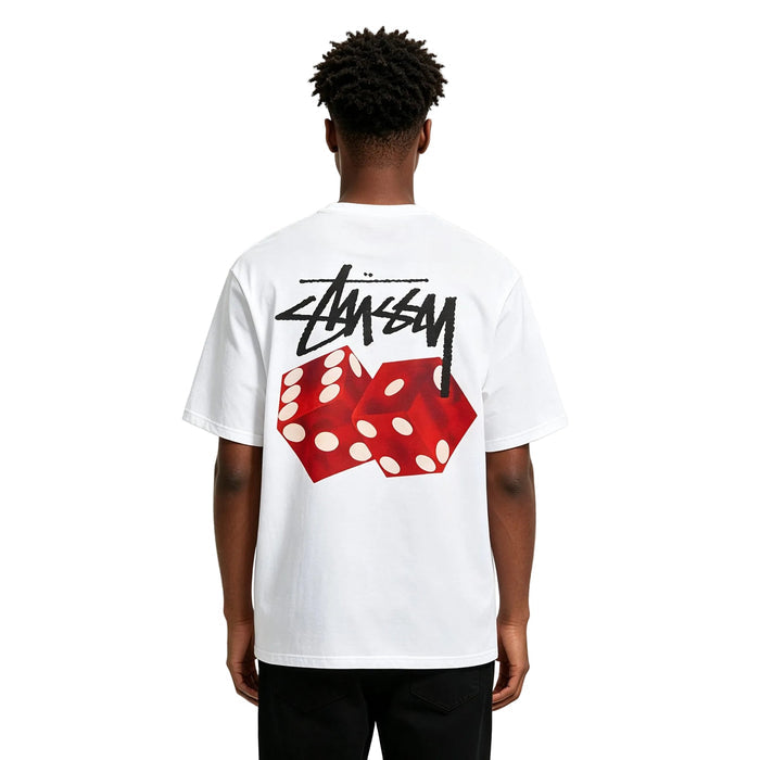 Stussy Diced Out Tee White - AFewVibe