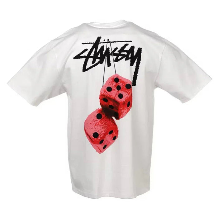 Stussy Fuzzy Dice Tee White - Afewvibe