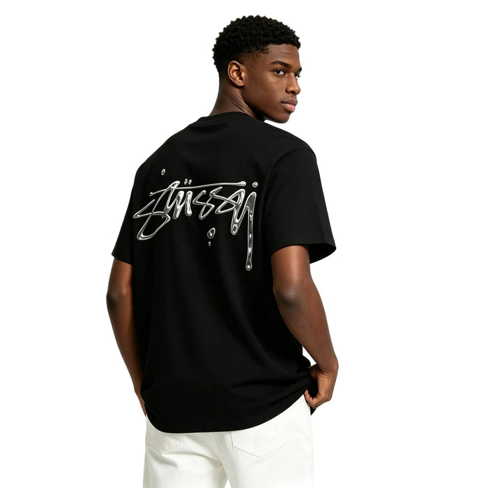 Stussy Mercury Tee Black - AFewVibe