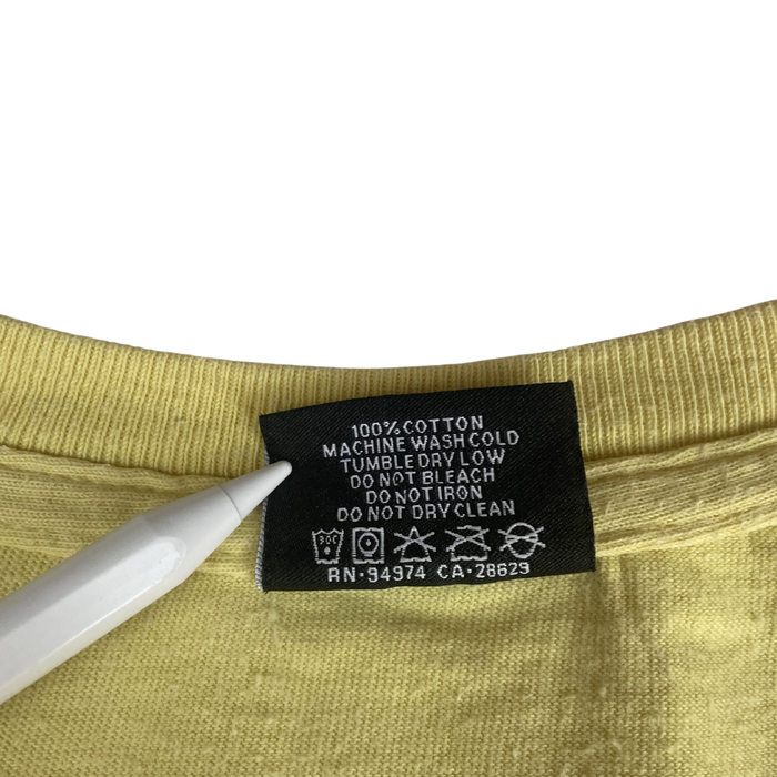 Stüssy "Mushroom" Vintage Tee – Yellow / M