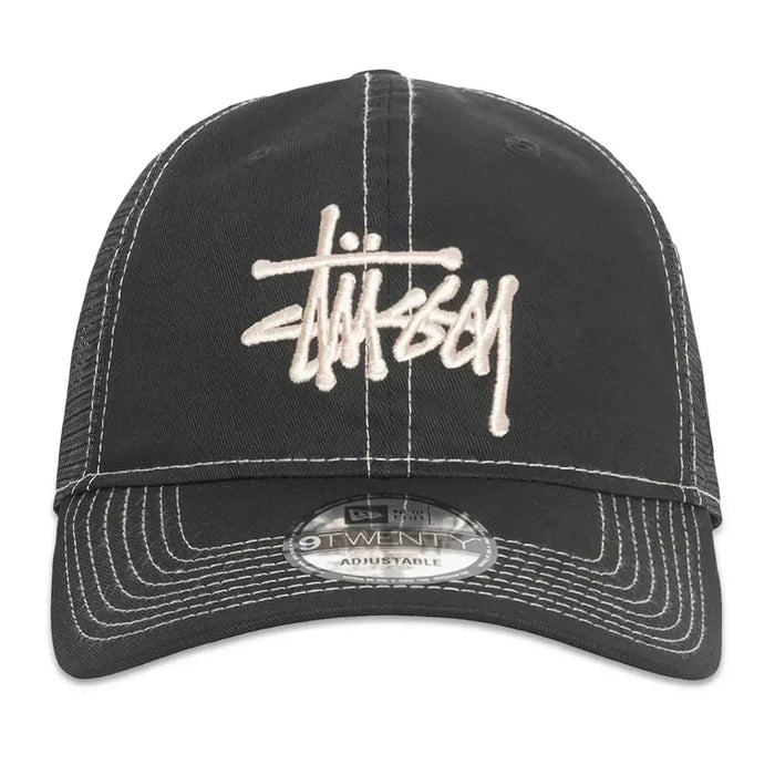 Stussy New Era 9Twenty Basic Trucker Black - Afewvibe