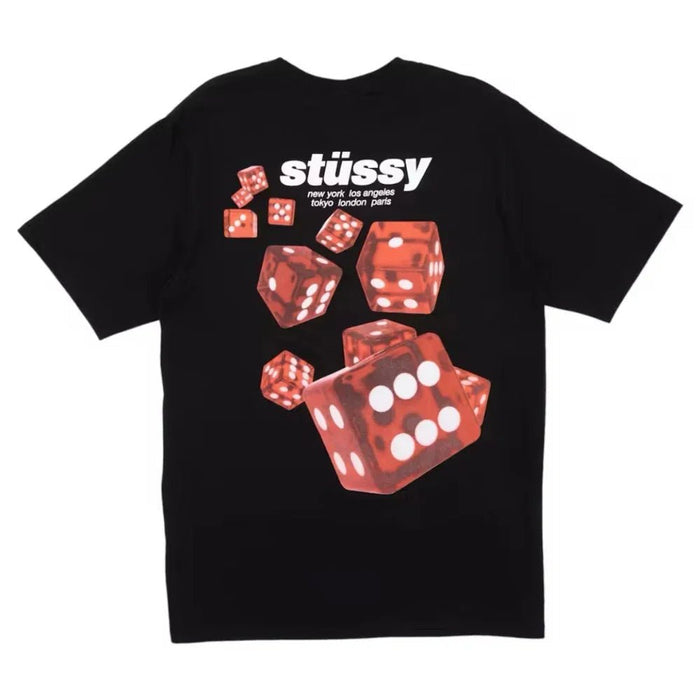 Stussy Rollers Tee Black - Afewvibe
