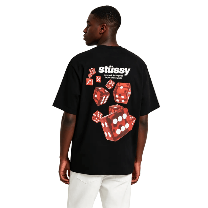 Stussy Rollers Tee Black - AFewVibe