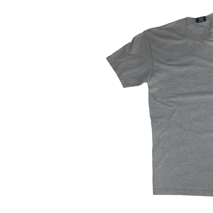 Stüssy "Stock Logo" Basic Tee – Grey Heather / L