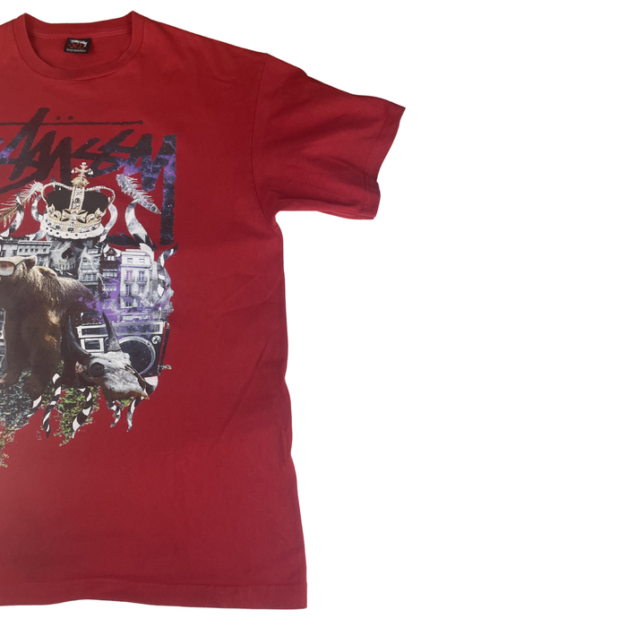 Stussy Vintage T-Shirt – Red XL Graphic Tee