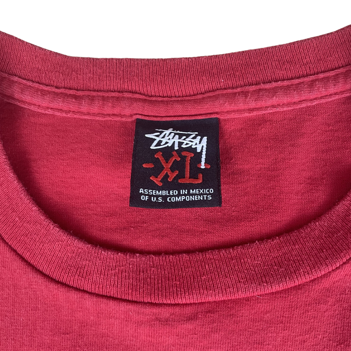Stussy Vintage T-Shirt – Red XL Graphic Tee