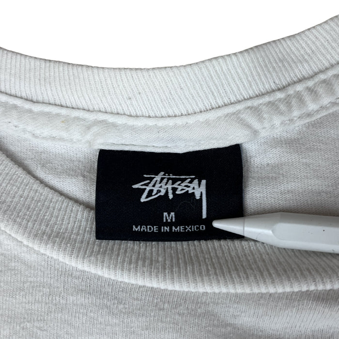 Stüssy "World Tour" Gold Frame Tee – White / M