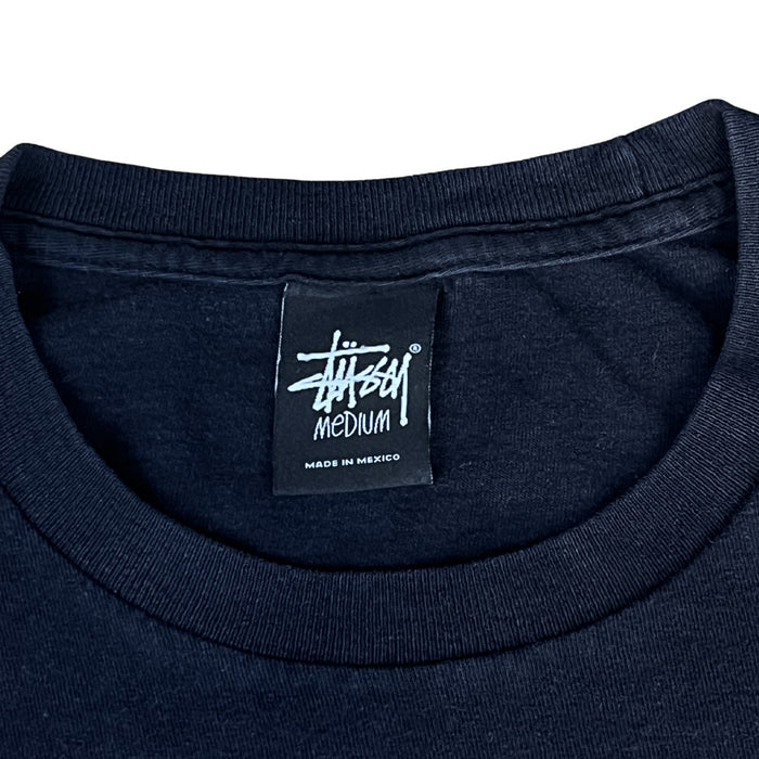 Stüssy "World Tour" Rainbow Tee – Black / M