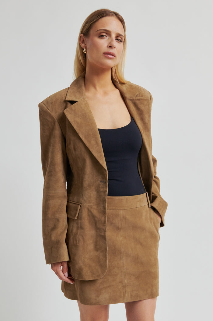 Suellen Mini Suede Skirt