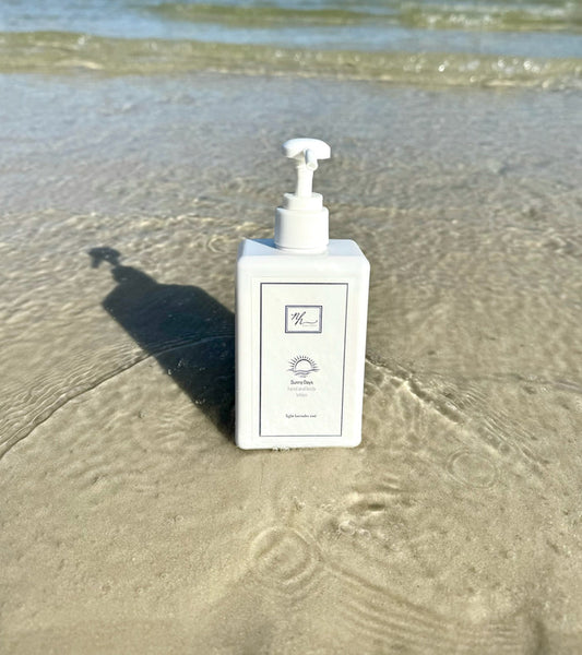 Sunny Days Lotions. Light lavender rose scent