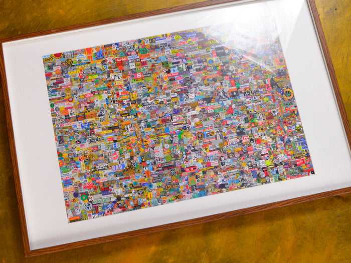 Sure Sticker Toss Wall Print Poster