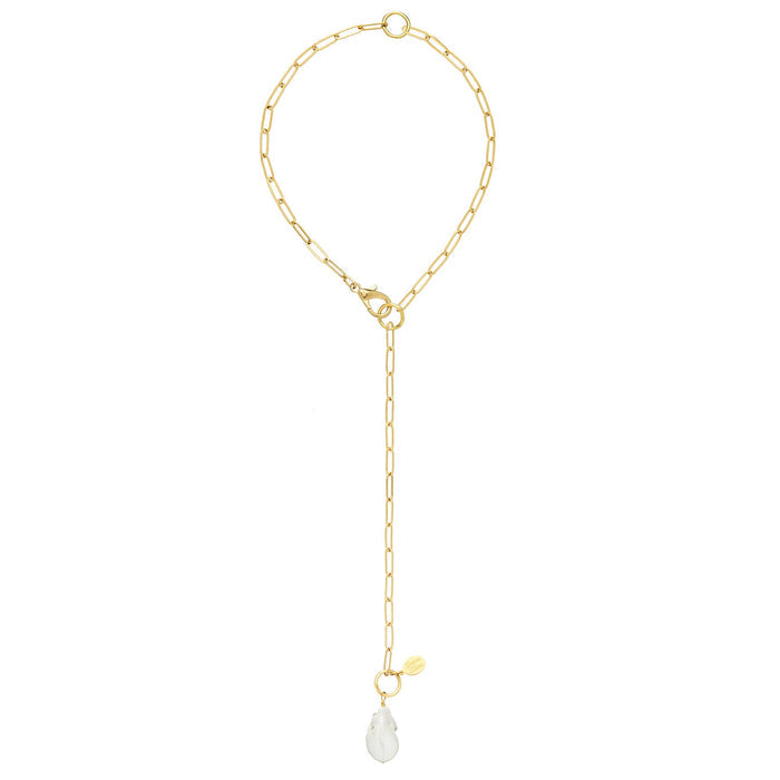 Flay view of another way to wear the Susan Shaw Liza Necklace