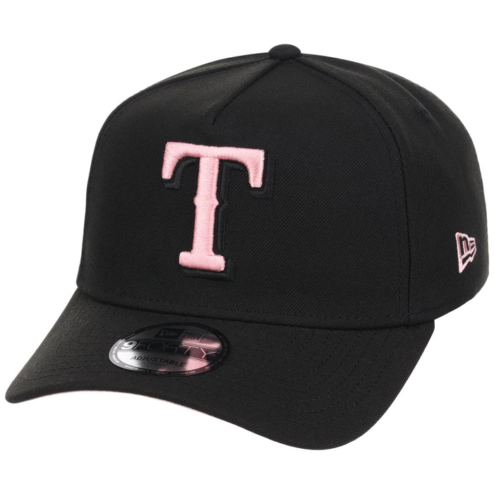 Texas Rangers MLB Black x Pink FASHION CORE New Era 9FORTY A-Frame