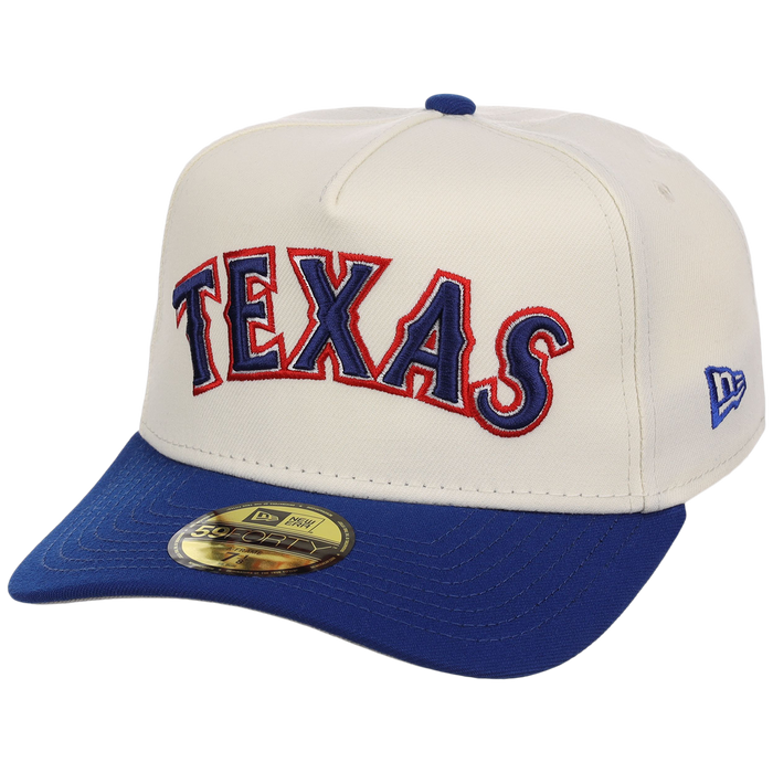 Texas Rangers MLB Heritage Chrome New Era 59FORTY