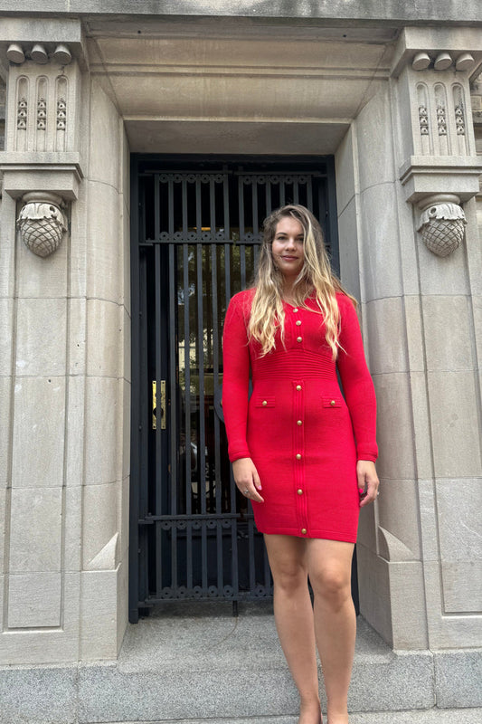 The Jackie Dress - Red