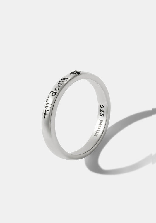 Till Death Sterling Silver Band - 3mm