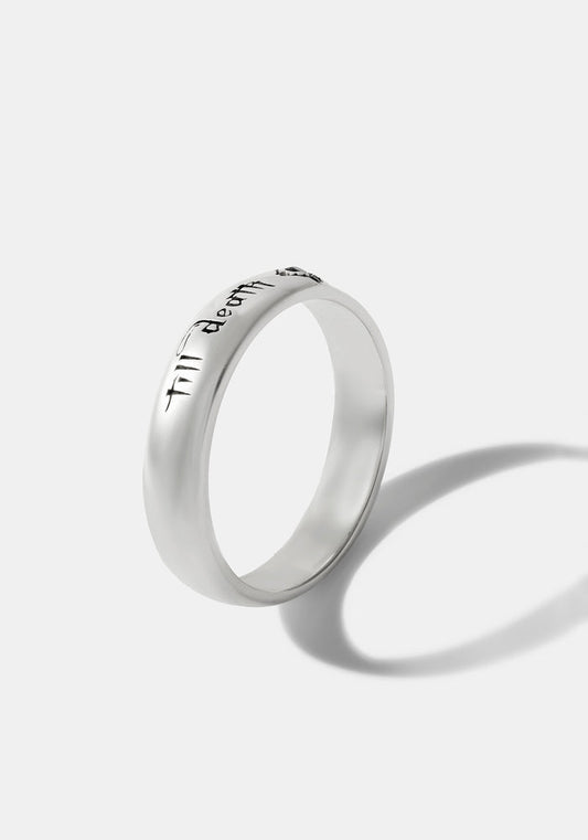 Till Death Sterling Silver Band - 4.8mm