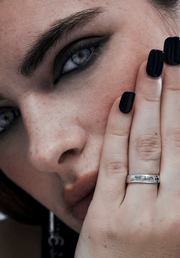 Till Death Sterling Silver Band - 4.8mm