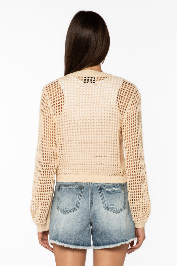 Tovey Beige Cardigan - Sweaters - Velvet Heart Clothing