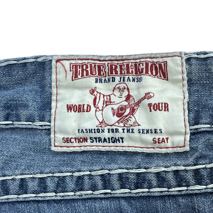 TRUE RELIGION BOOTCUT – LIGHT WASH RED STITCH