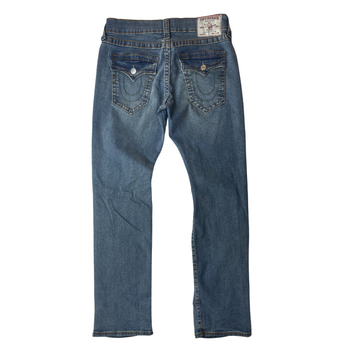 True Religion Ricky Straight Jeans Light Blue