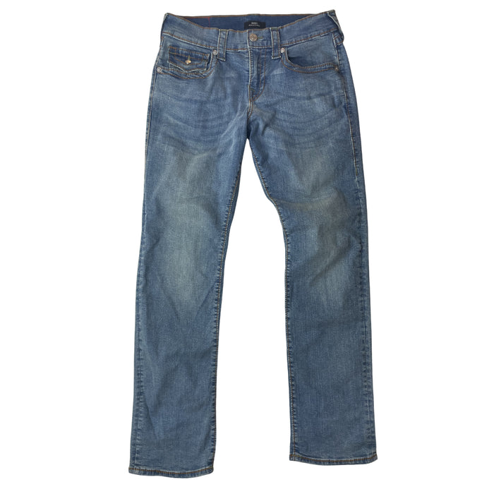 True Religion Ricky Straight Jeans Light Blue
