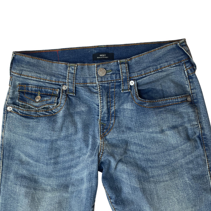 True Religion Ricky Straight Jeans Light Blue