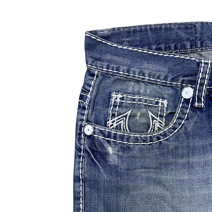 True Religion “True Religion” Stitch Jeans (Blue)