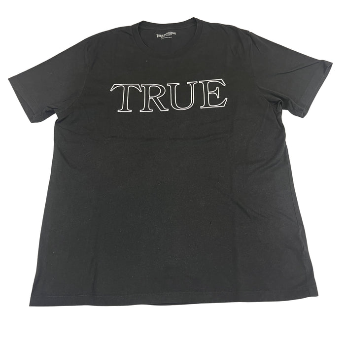 True Religion “TRUE / RLGN” tričko (black)
