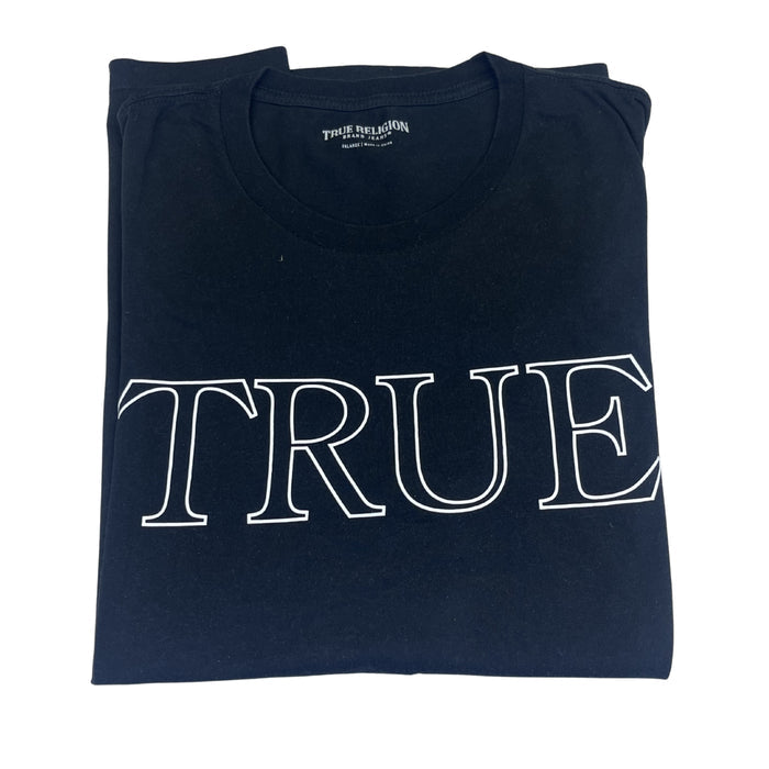 True Religion “TRUE / RLGN” tričko (black)