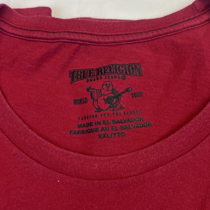 True Religion “World Tour” tričko (red)