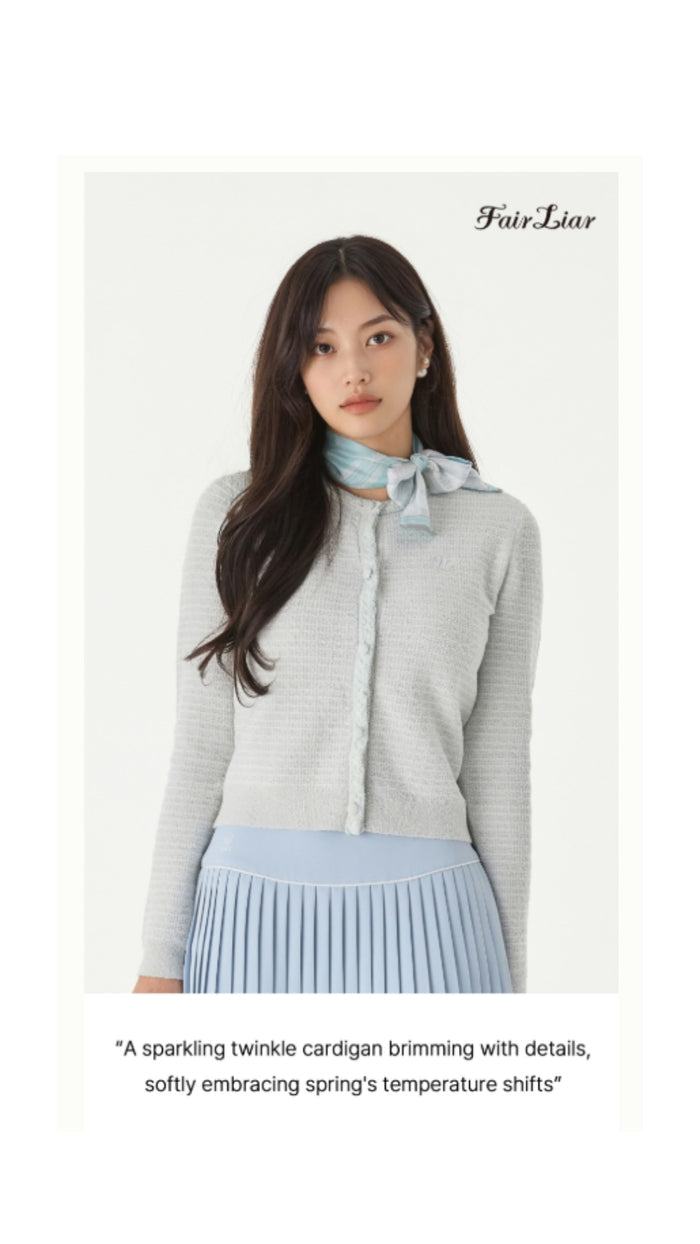 Twinkle Glitter Cardigan (Blue)