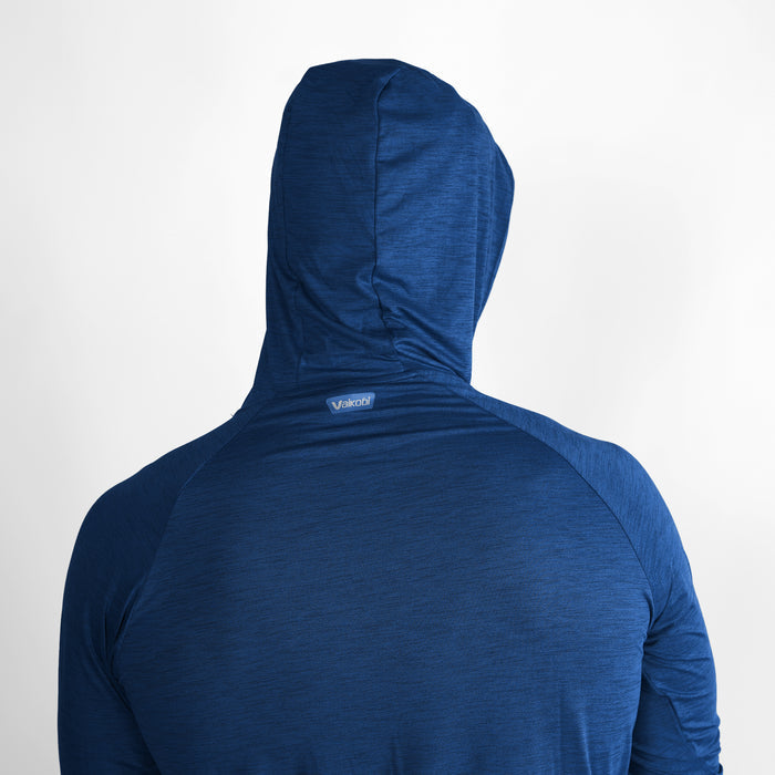 UV Ocean Tech Long Sleeve Hooded Top - Navy