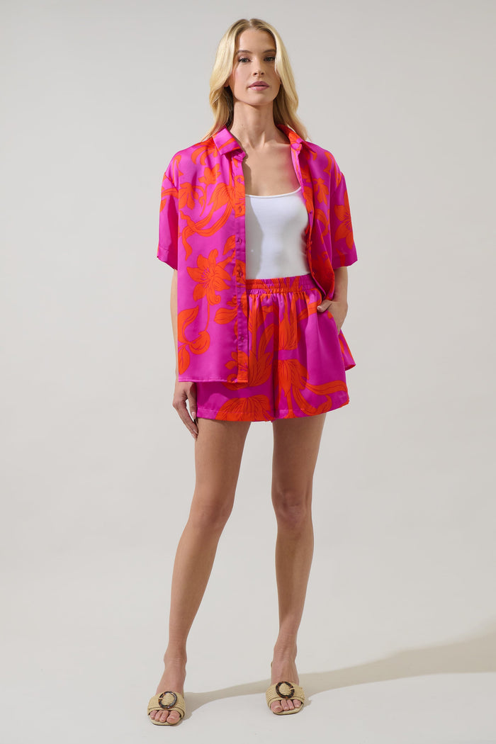 Vallie Floral Tayler Smocked Shorts
