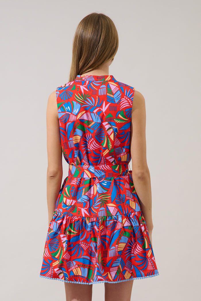 Vilma Sleeveless Mini Dress Tropical