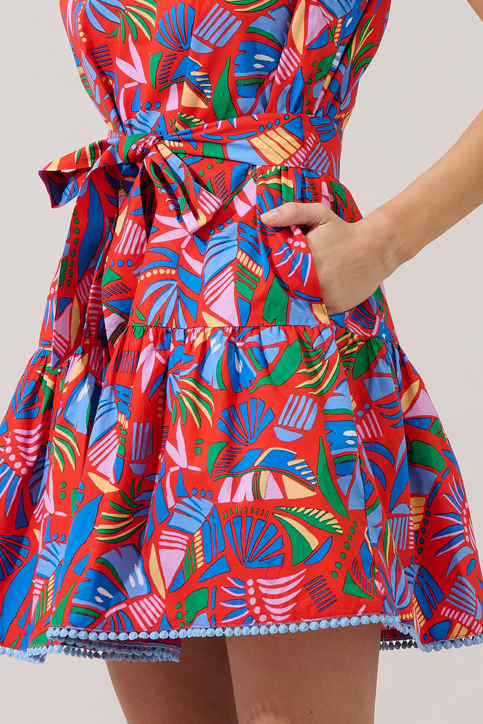 Vilma Sleeveless Mini Dress Tropical