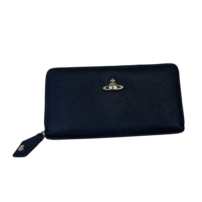 VIVIENNE WESTWOOD ZIP-AROUND PENĚŽENKA (ČERNÁ)