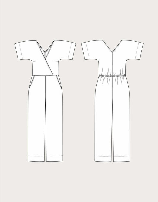 Wide Leg Jumpsuit Sewing Pattern, The Assembly Line