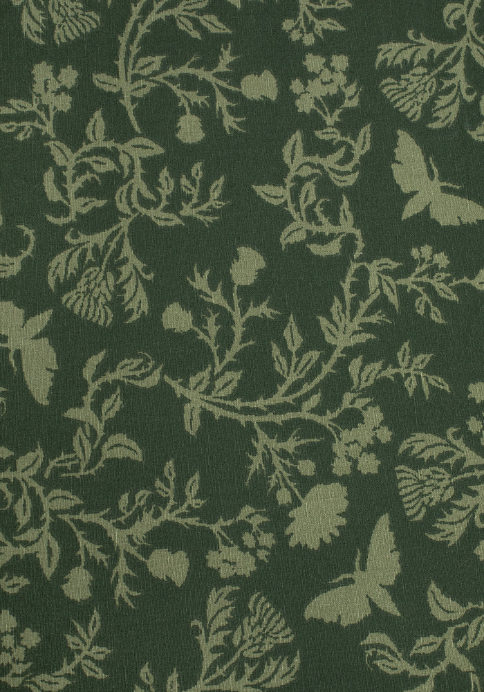Wildwood Floral Print Cotton Bedding Set - Double