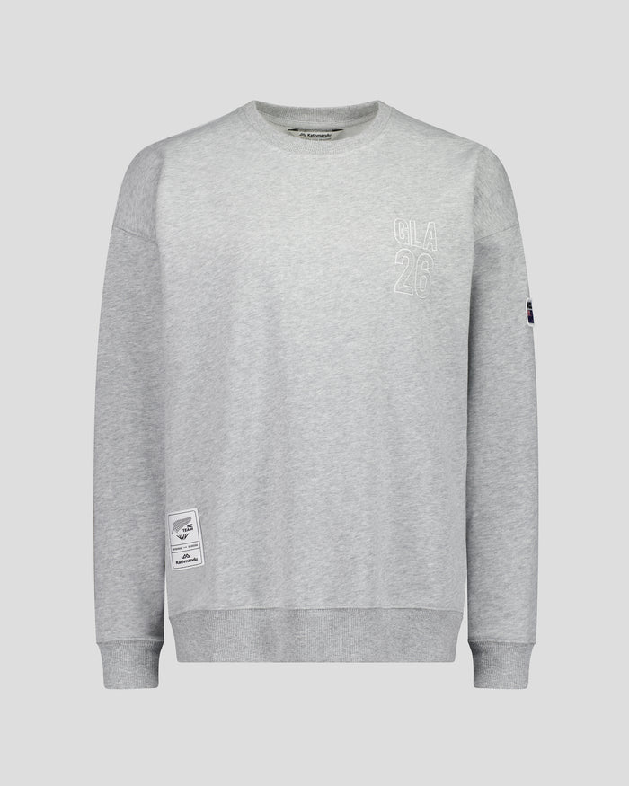 Women's Crew Sweatshirt - SPT Grey Marle | New Zealand Team Supporters Collection
